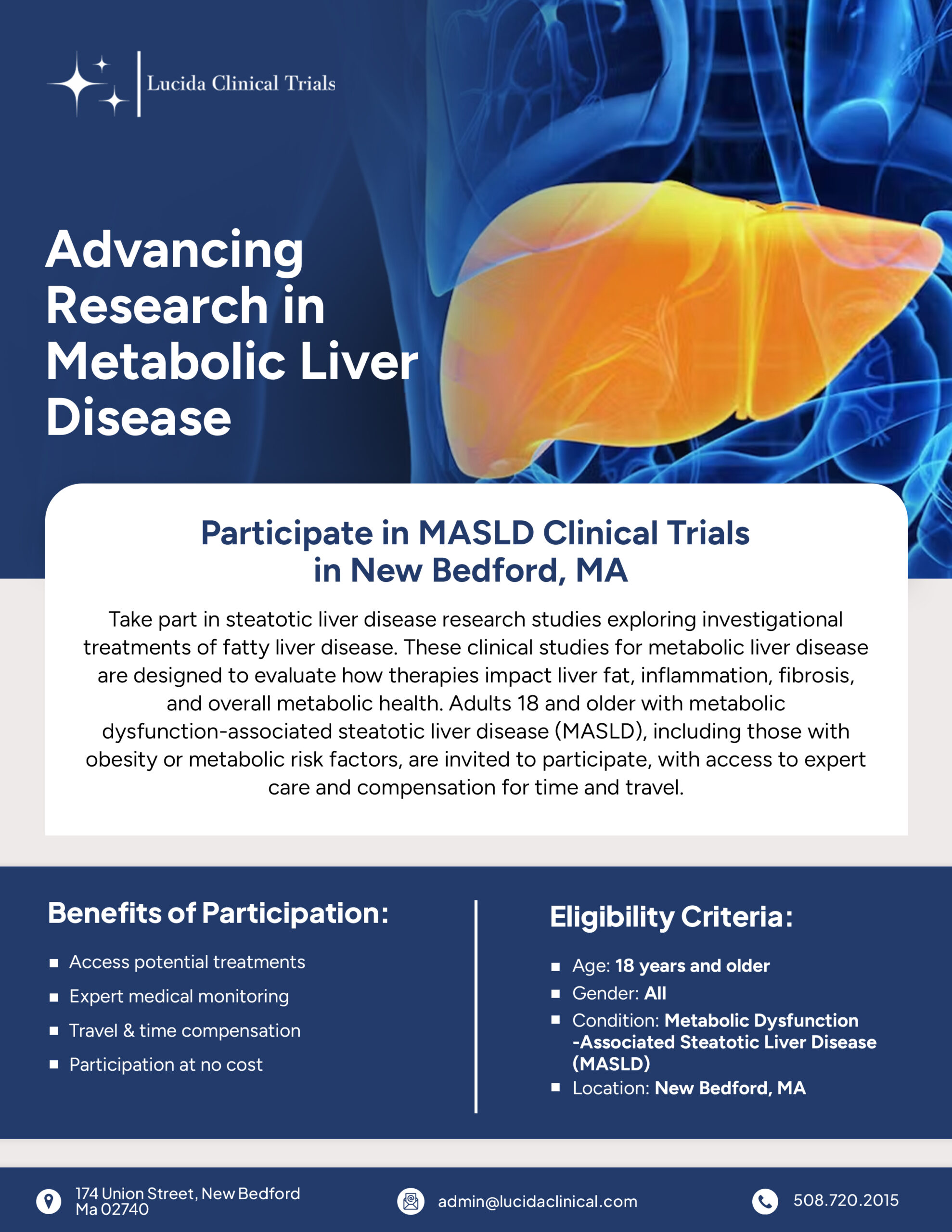 MASLD Clinical Trials Flyer